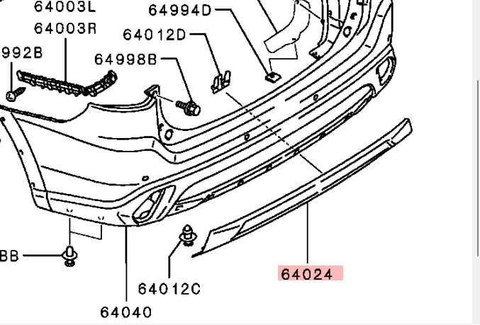 mitsubishi outlander parts diagram