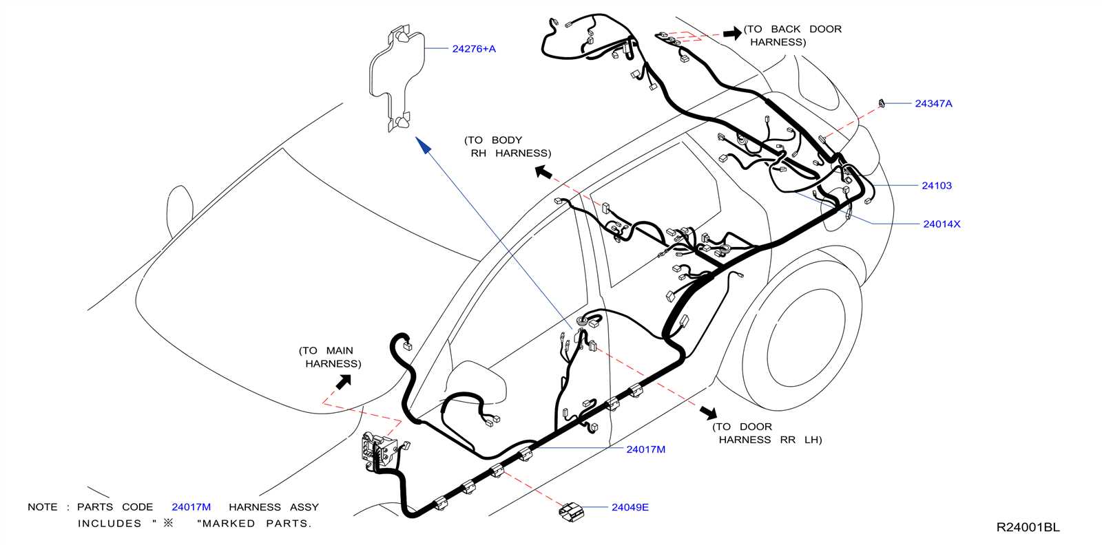 2011 nissan murano parts diagram