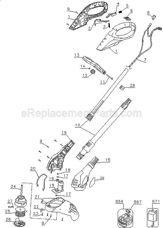 black and decker grass hog parts diagram