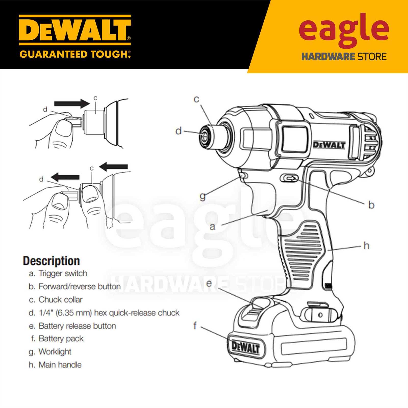 dewalt impact driver parts diagram