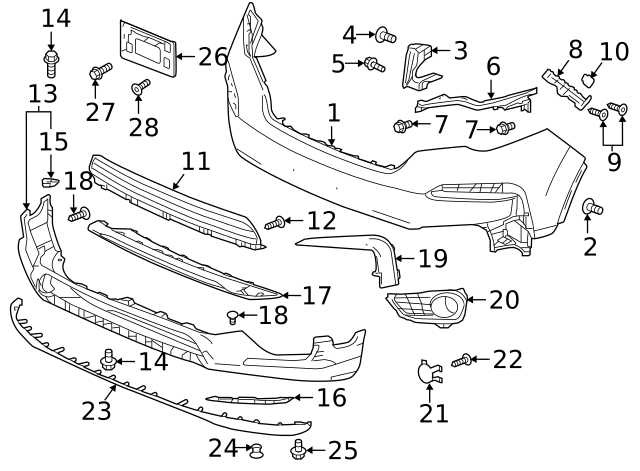 2021 honda pilot parts diagram