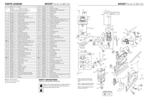 paslode framing gun parts diagram