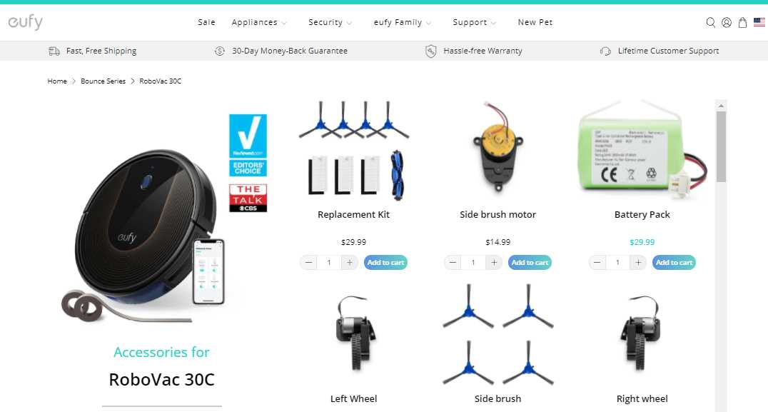 eufy robovac 11s parts diagram