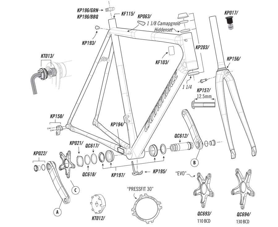 cannondale bike parts diagram