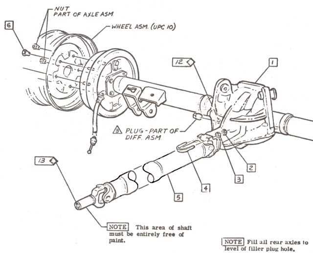 gm 10 bolt rear end parts diagram