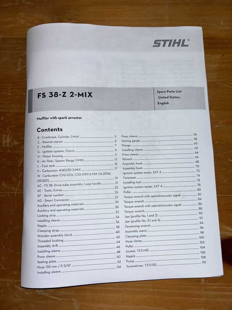 stihl fs 38 trimmer head parts diagram