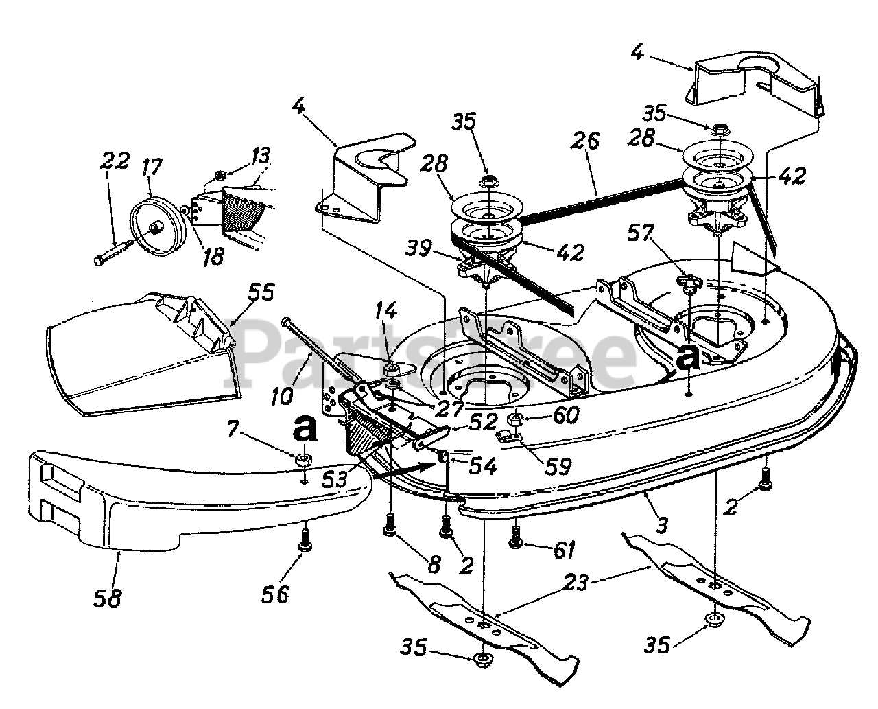 yard machine lawn tractor parts diagram