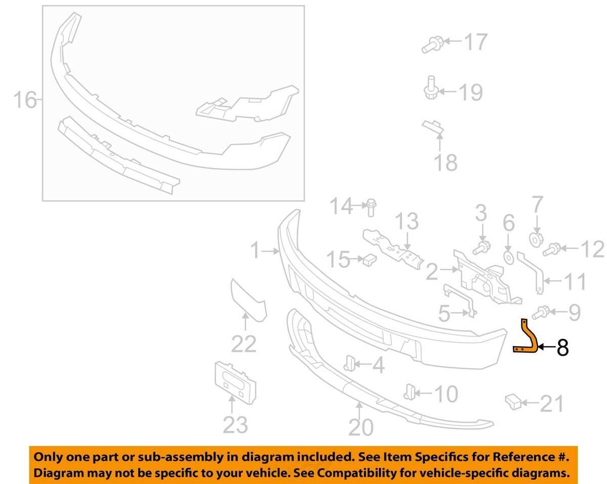 2013 ford f150 front bumper parts diagram