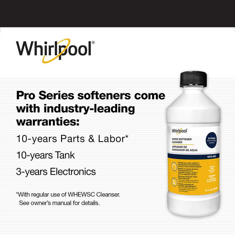 whirlpool water softener parts diagram