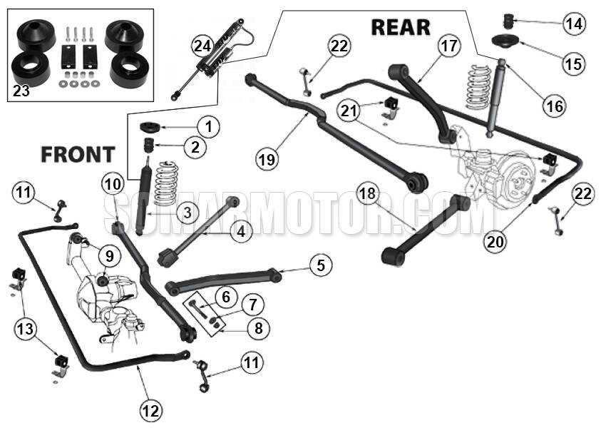 suspension system parts diagram