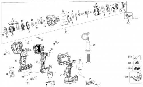 dewalt dcd985 parts diagram