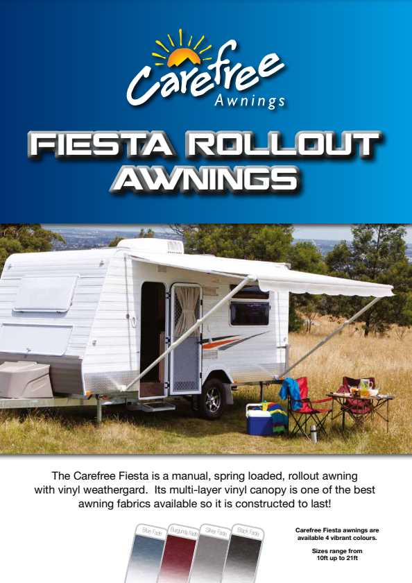 carefree fiesta awning parts diagram