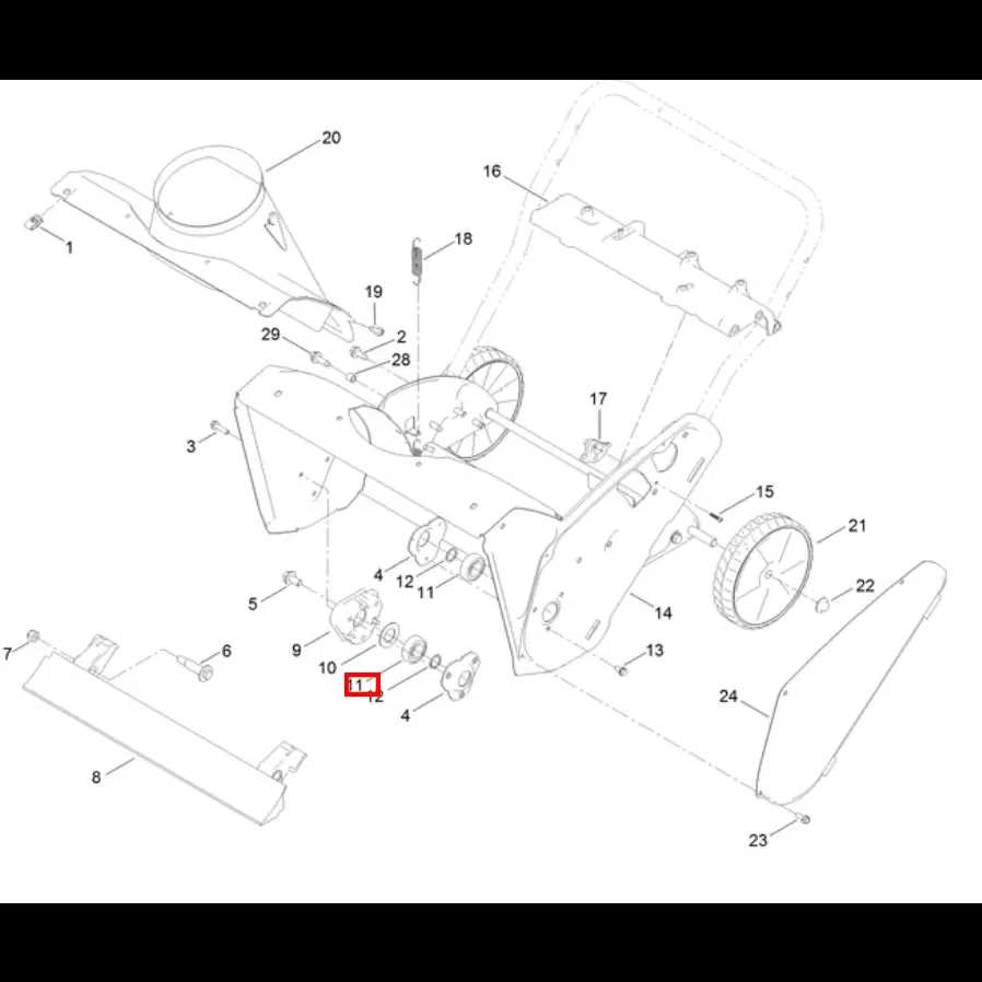 toro snowblower parts diagram