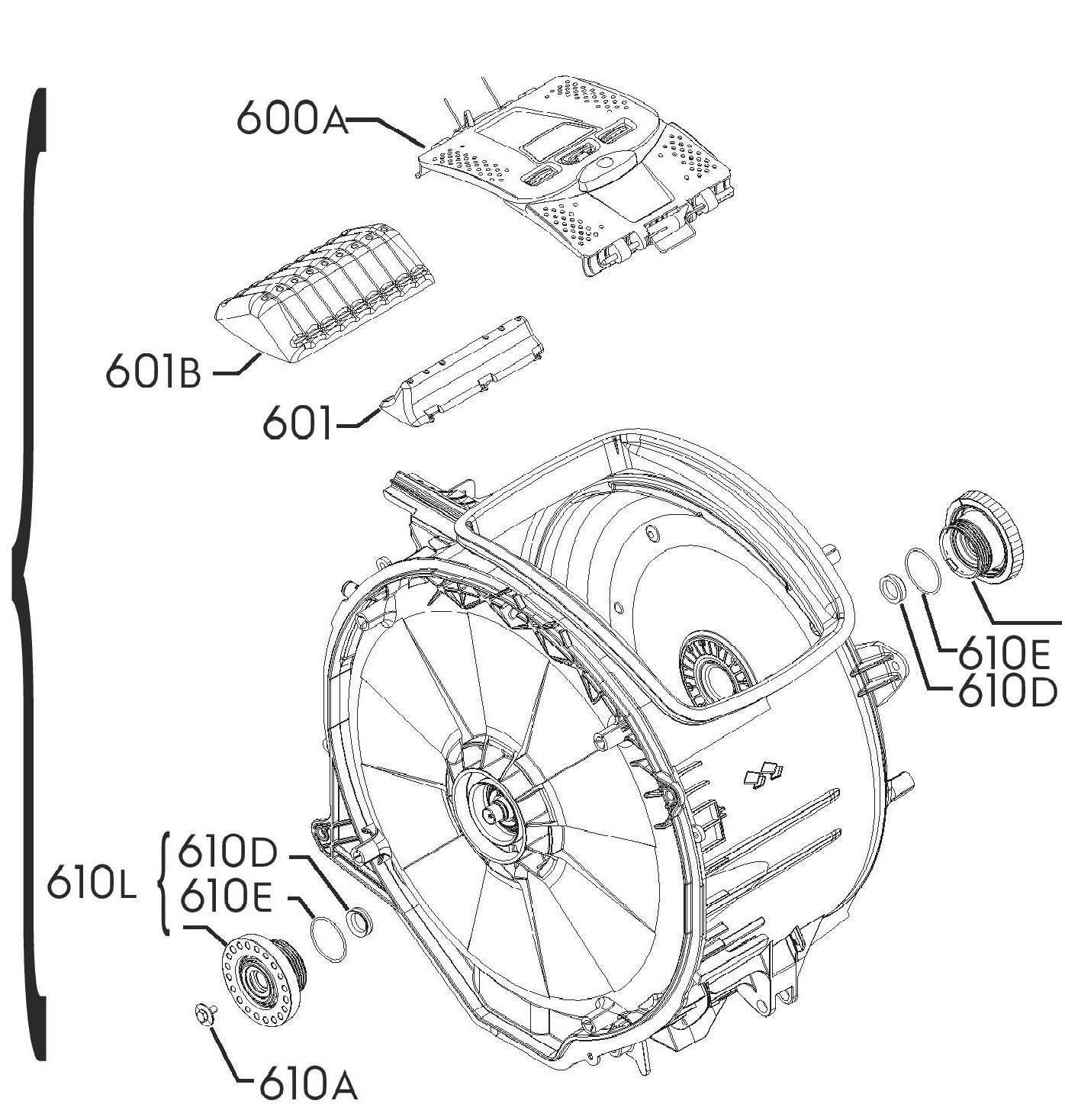 kenmore he2 dryer parts diagram