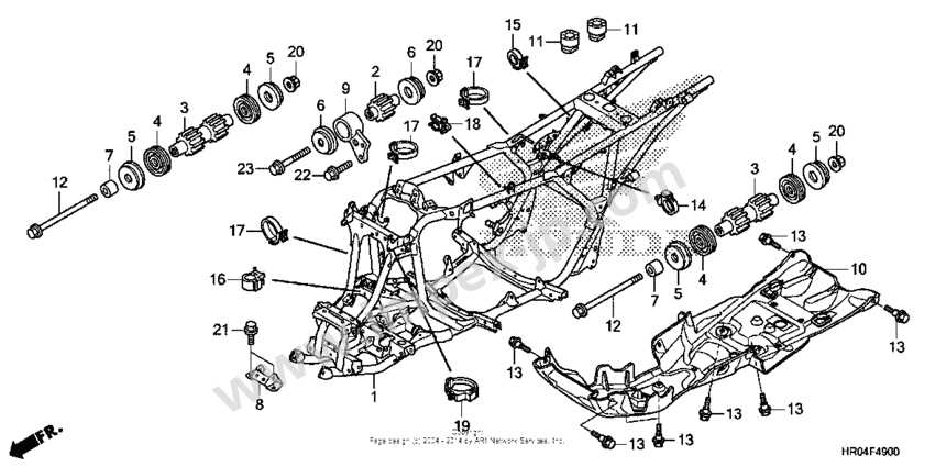 honda rubicon 500 parts diagram