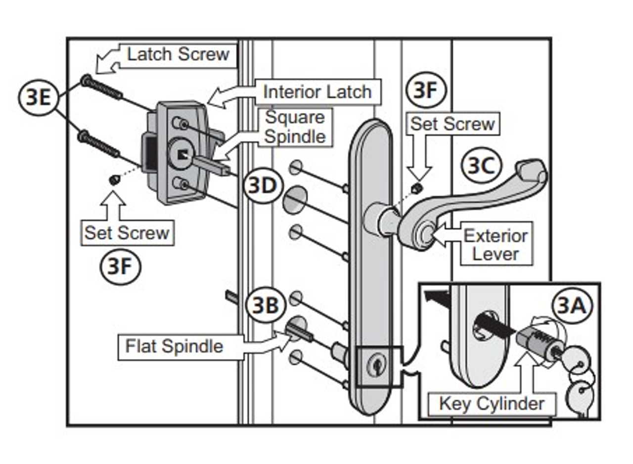 pella door parts diagram