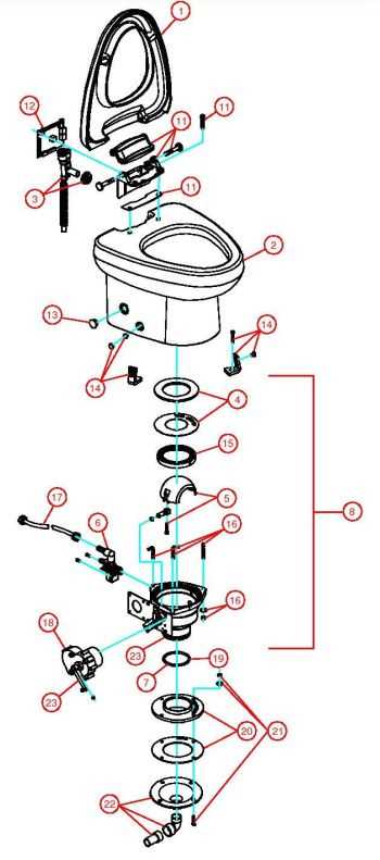 sealand toilet parts diagram