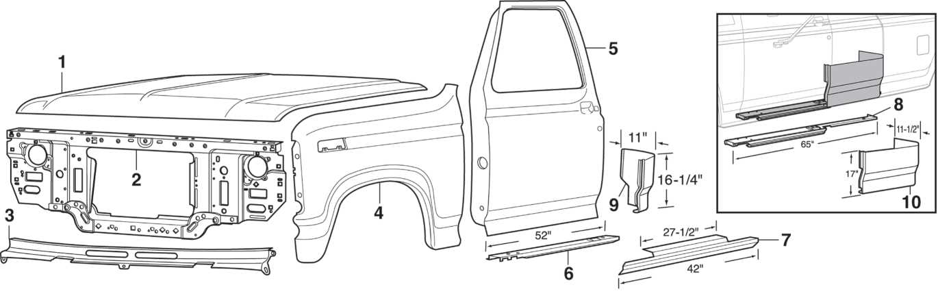 2011 ford f150 body parts diagram