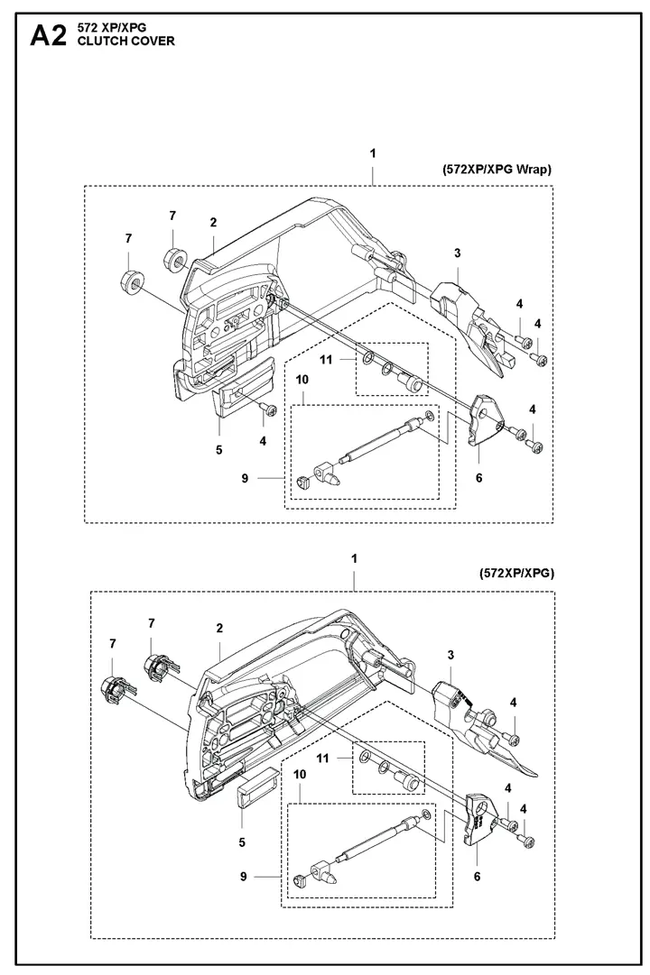 husqvarna 576xp parts diagram