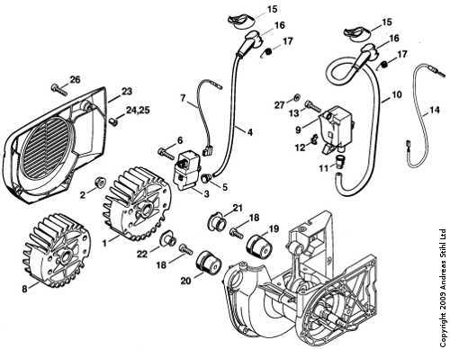 stihl 420 concrete saw parts diagram