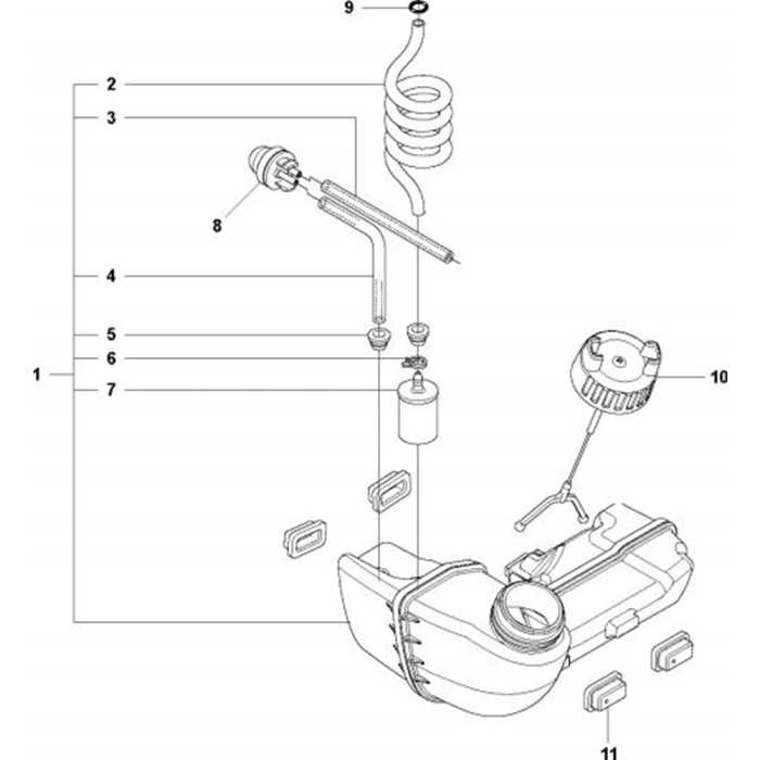 husqvarna 323l parts diagram