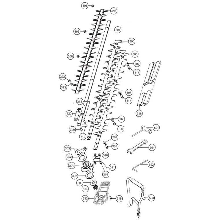 shindaiwa hedge trimmer parts diagram