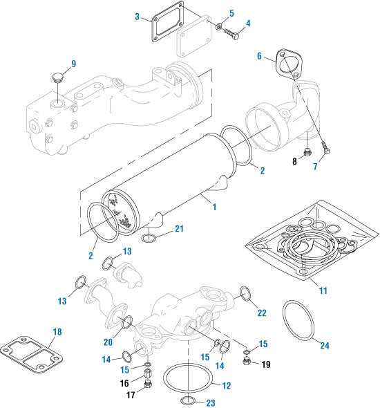 caterpillar c15 engine parts diagram