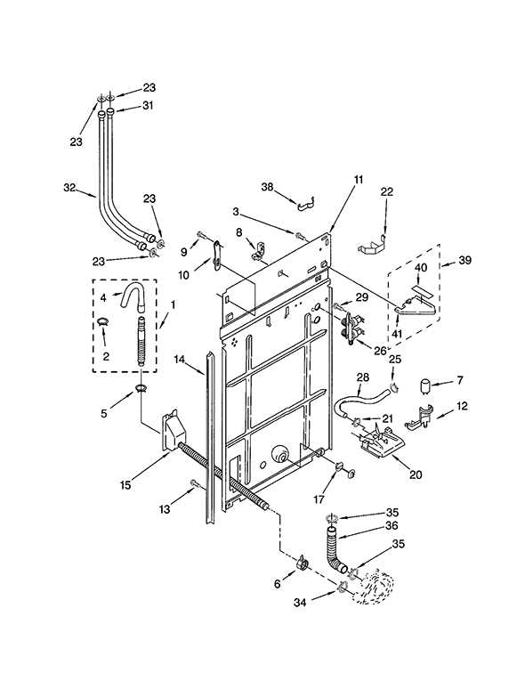 kenmore series 100 washer parts diagram