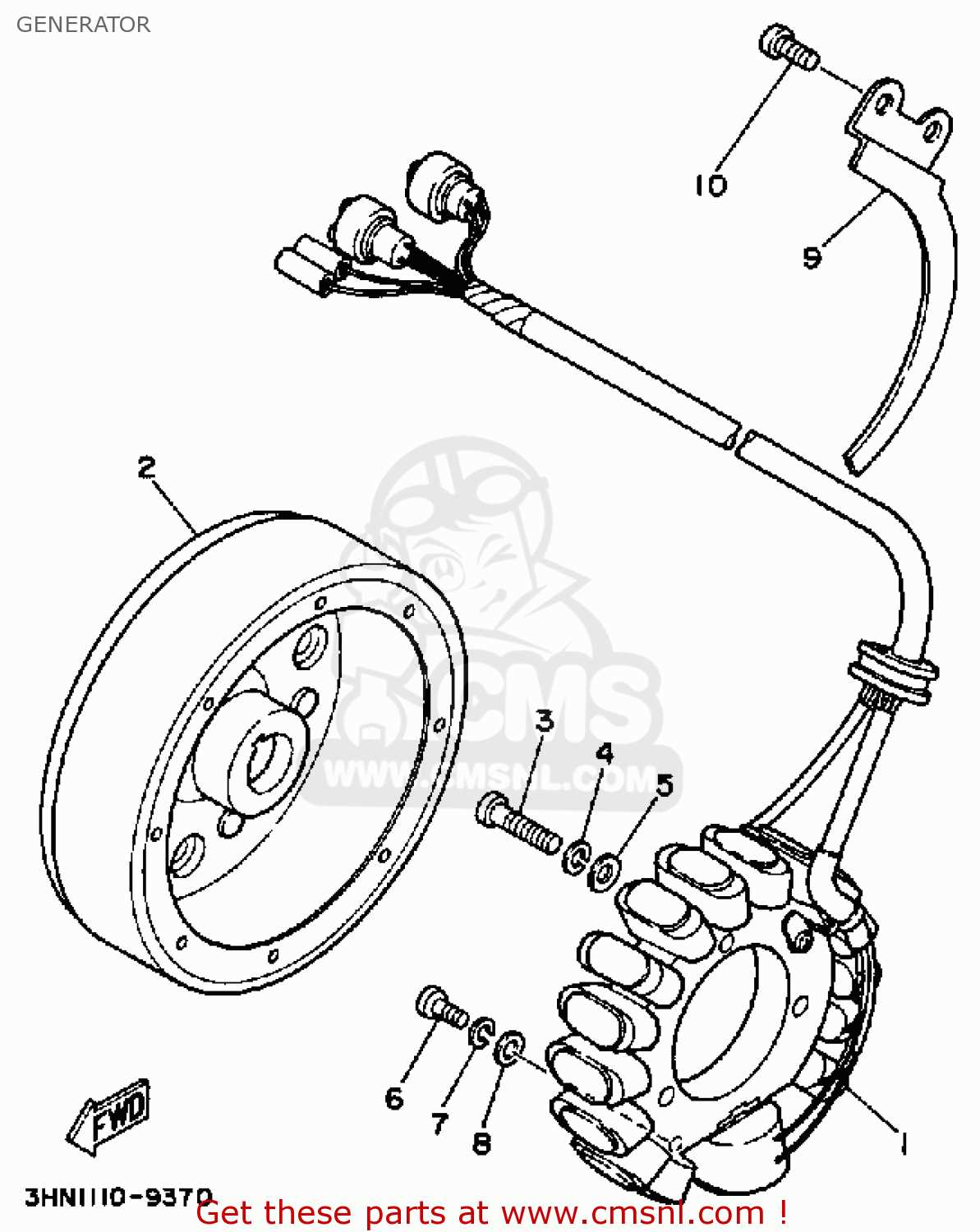 1998 yamaha big bear 350 parts diagram