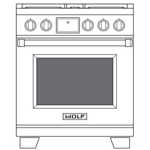 gas range wolf stove parts diagram