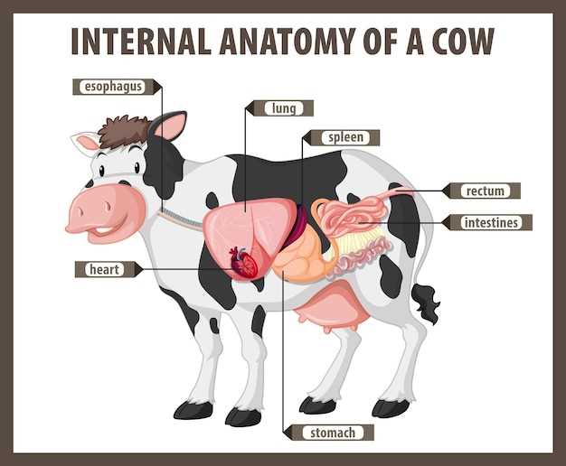 parts of the cow diagram