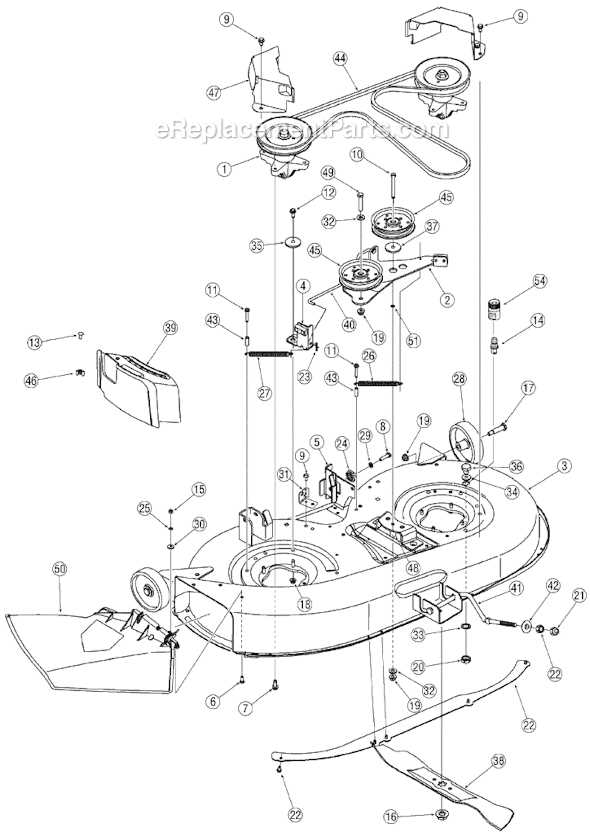 yard machine lawn tractor parts diagram