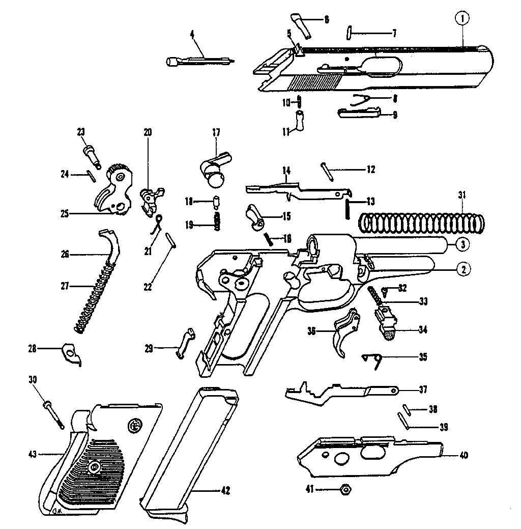 1911 series 70 parts diagram