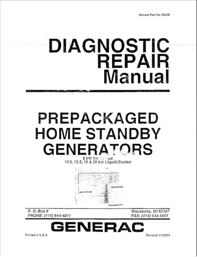 generac rs5500 parts diagram