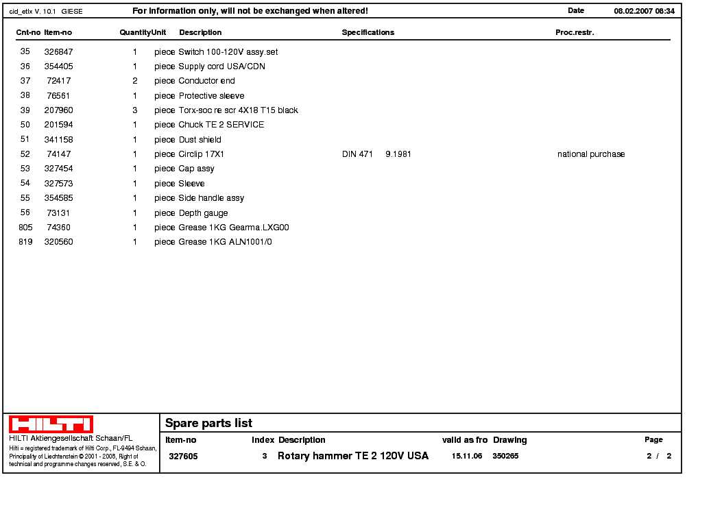hilti dx450 parts diagram