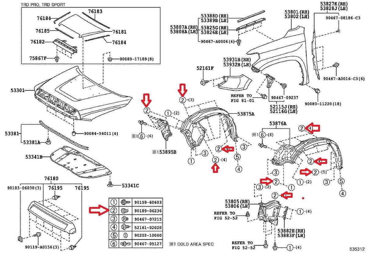 toyota tundra front end parts diagram