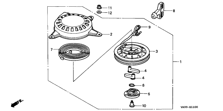 honda hr173 parts diagram