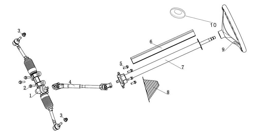 club car steering parts diagram