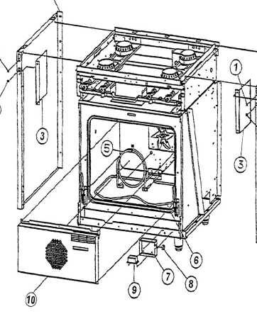 viking oven parts diagram