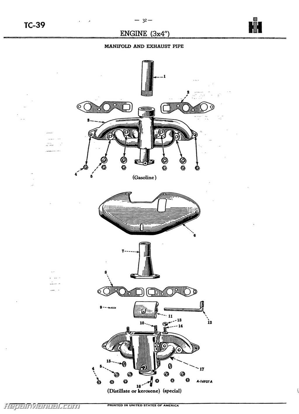 farmall parts diagram