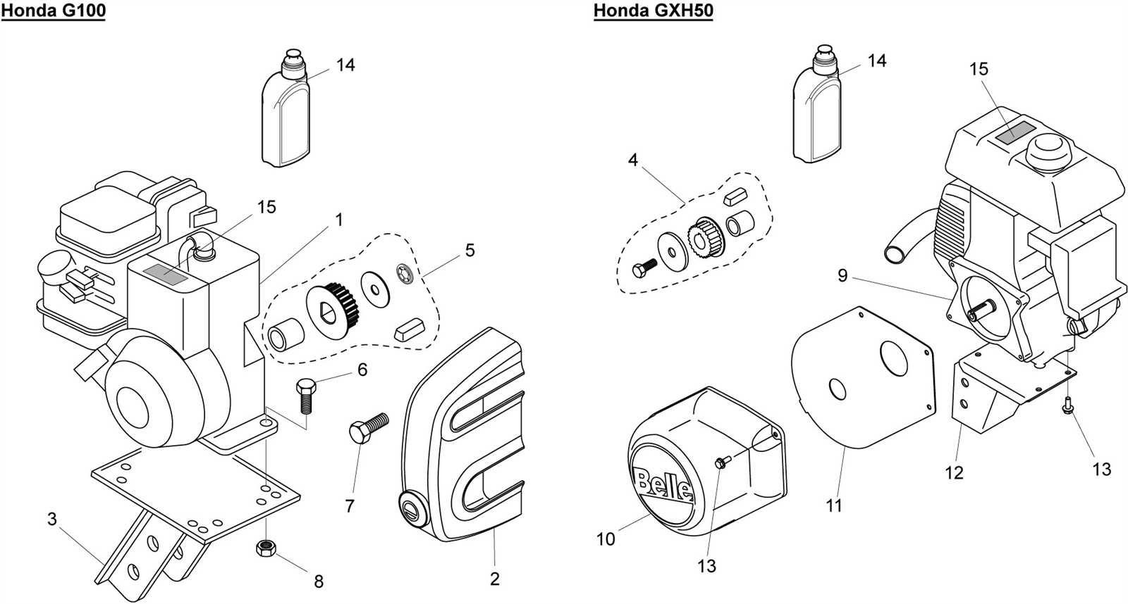 honda gxh50 parts diagram