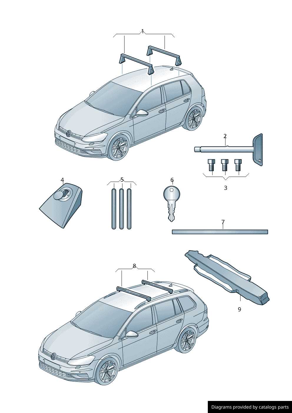 volkswagen golf parts diagram