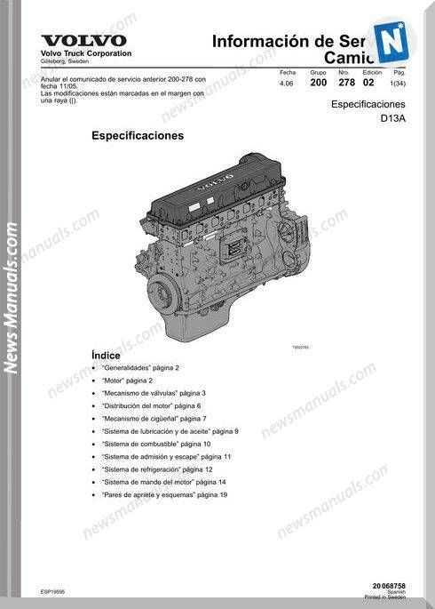 volvo d13 parts diagram