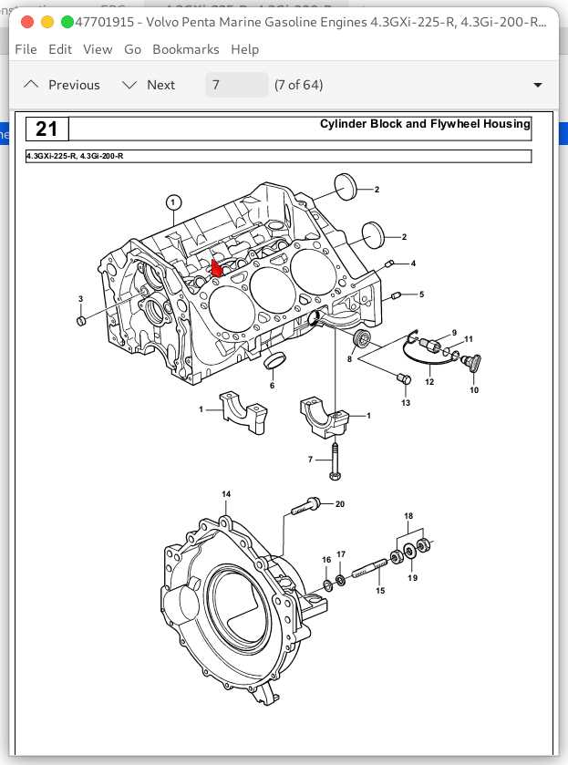 volvo penta 4.3 parts diagram