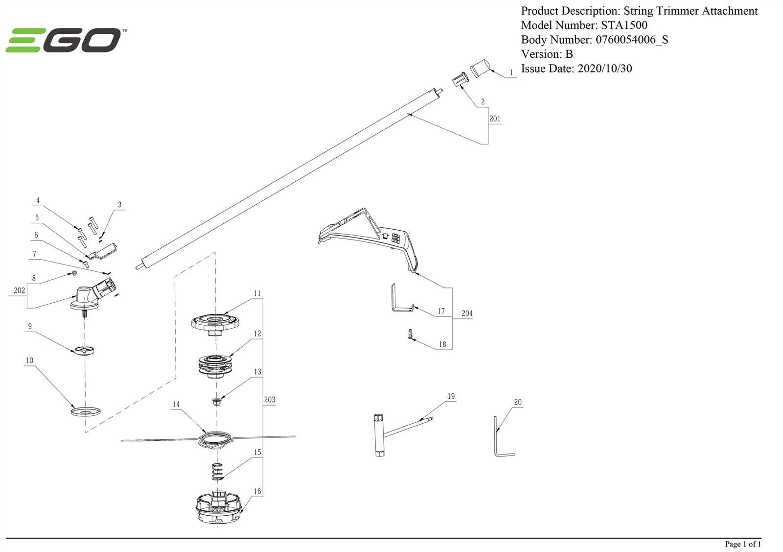 trimmer parts diagram