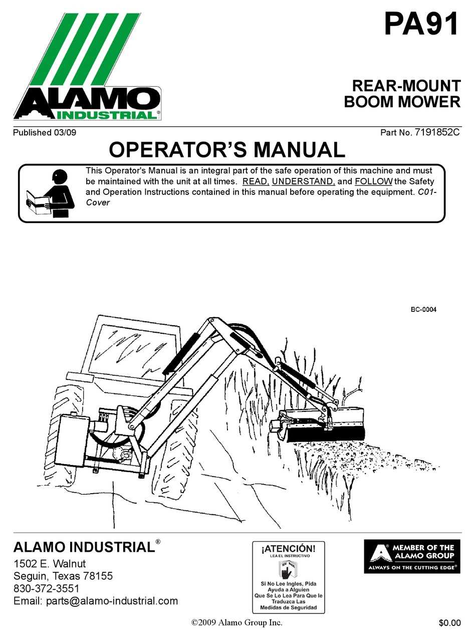 alamo flail mower parts diagram