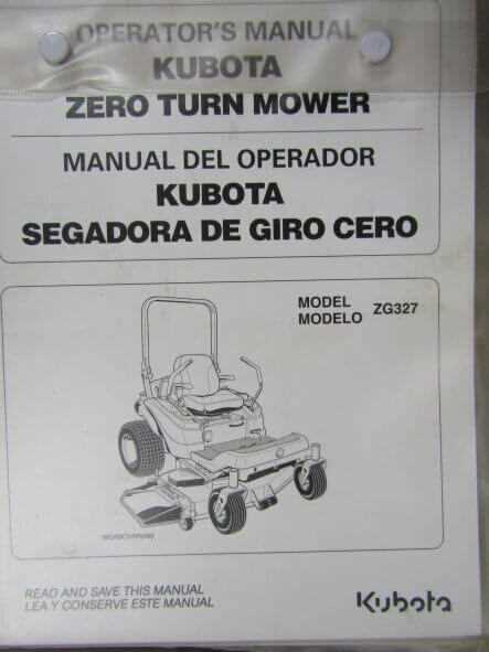 kubota zg327 parts diagram