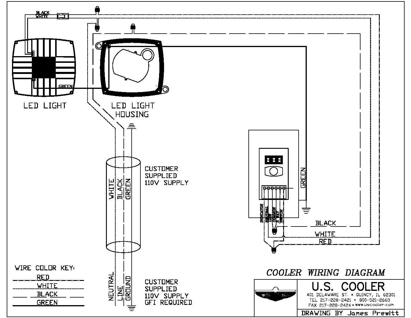 walk in freezer parts diagram