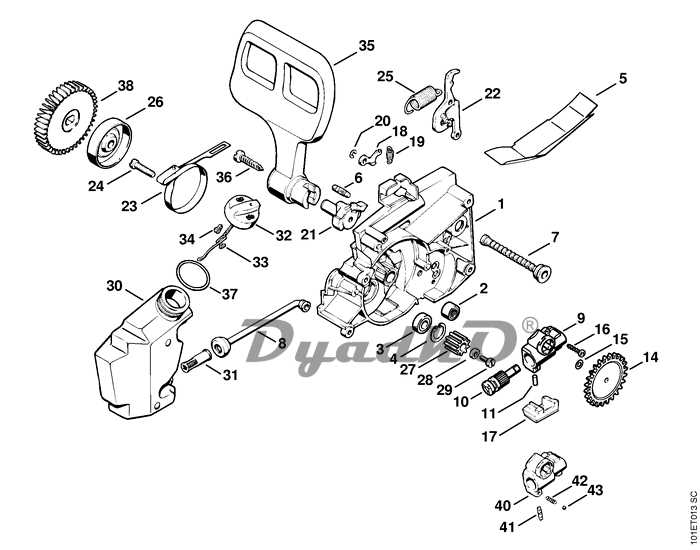 stihl ms180c parts diagram