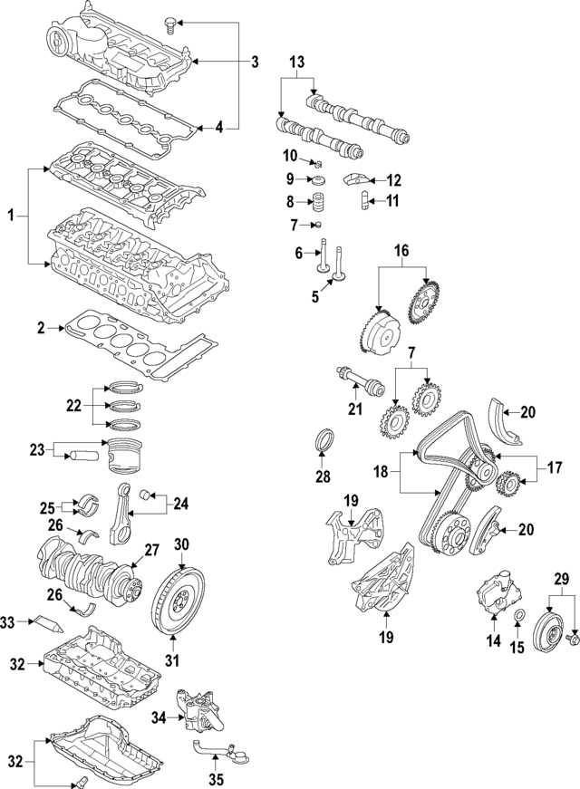 vw 2.5 engine parts diagram